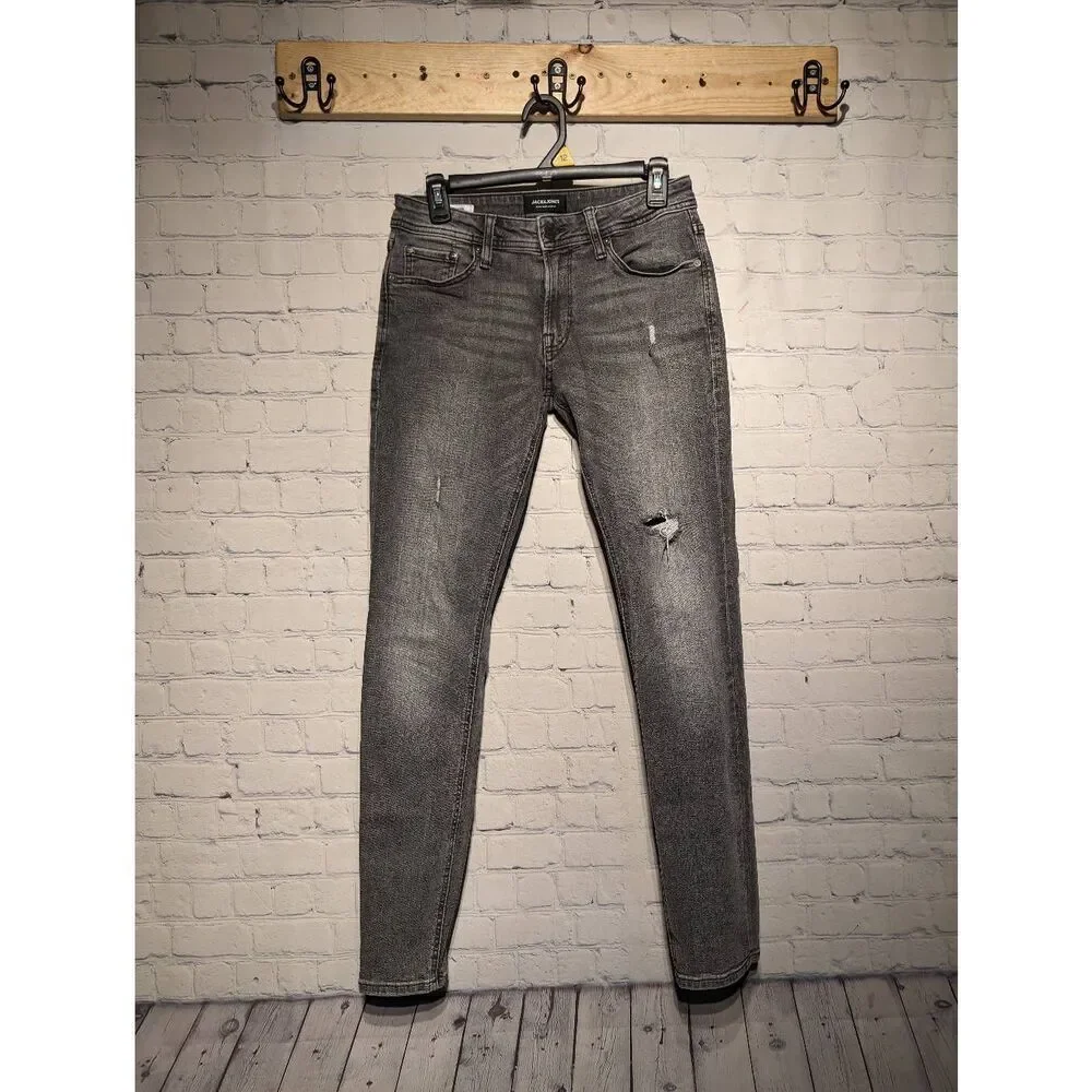 Jack & Jones distressed skinny jeans 30" * - Picture 1 of 3